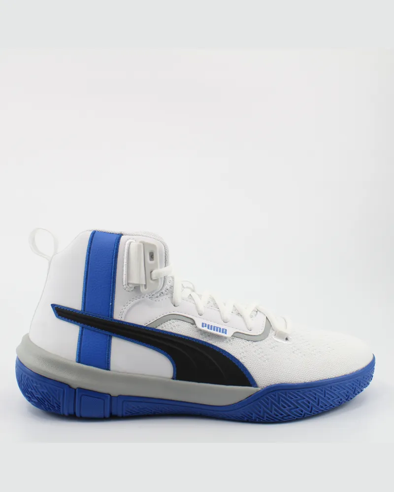 Puma Legacy Mm White Textile High Top Schnüren -Herren -Trainer 194048 01 Weiß