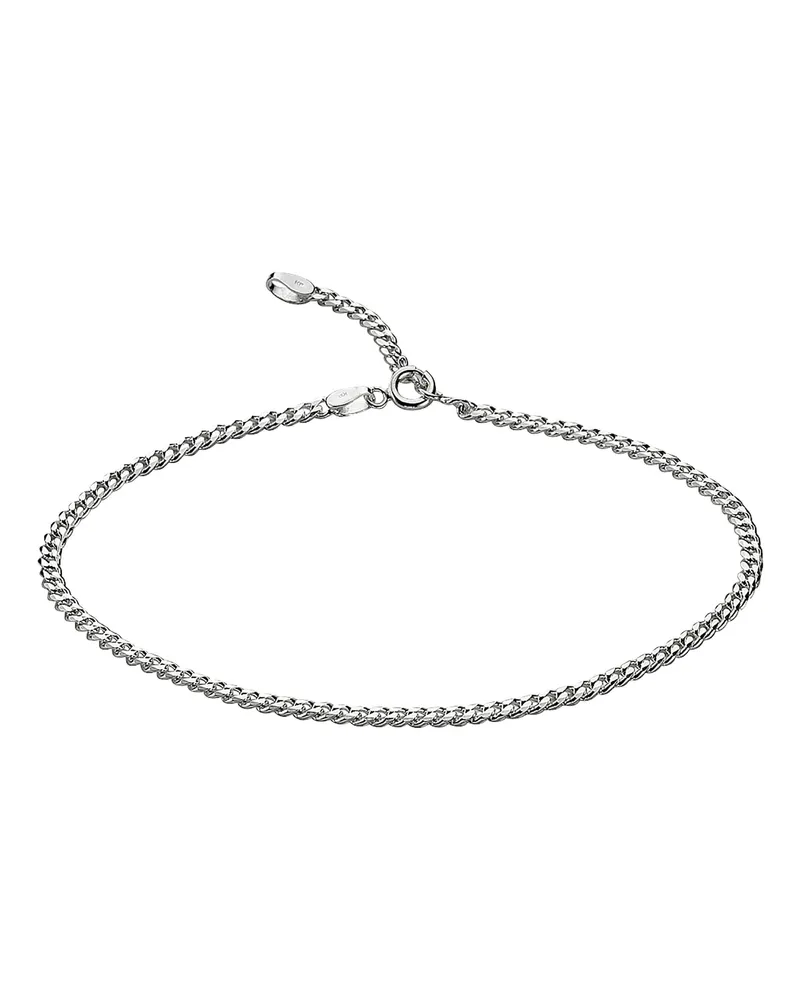 ZEEme Silber Fußkette 925 Silber 23-26cm lang Silber