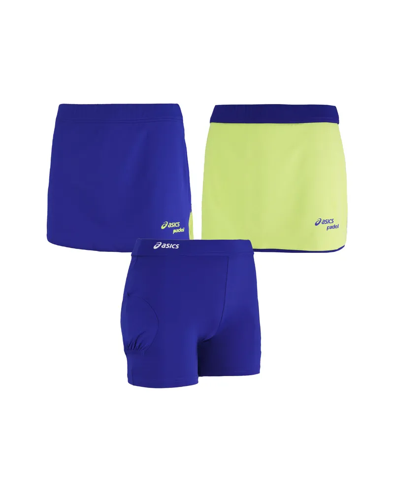Asics Motion Dry Padel Damenblau Tennis Skort Blau