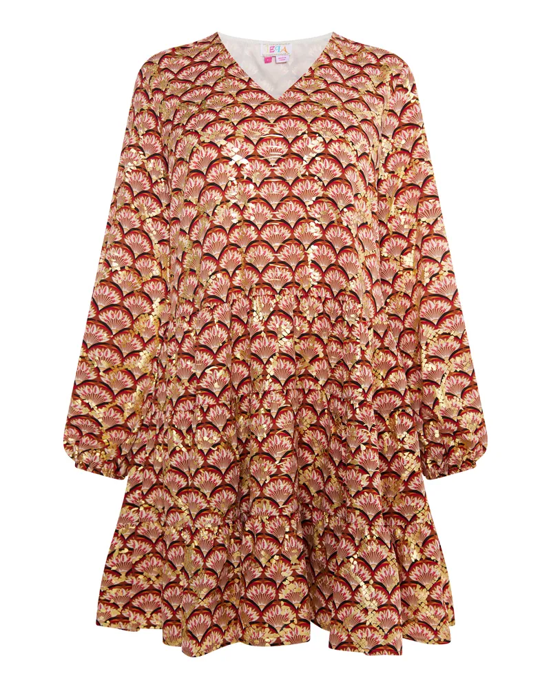 IZIA Kleid Damen Kamel Mehrfarbig Camel