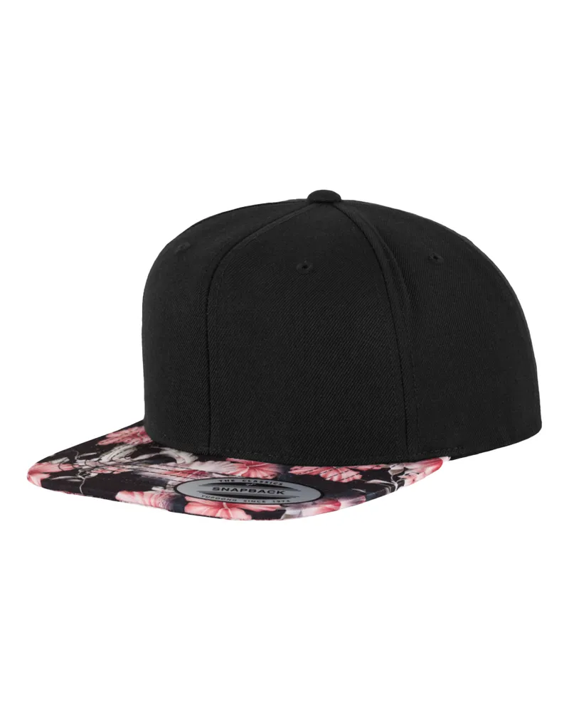 Flexfit Snapback Mütze (Schwarz/Grau Schwarz