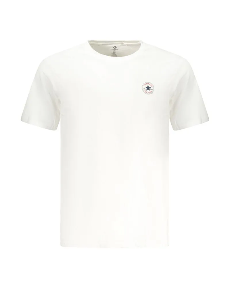 Converse Weißes Baumwoll T-Shirt für Männer Weiß
