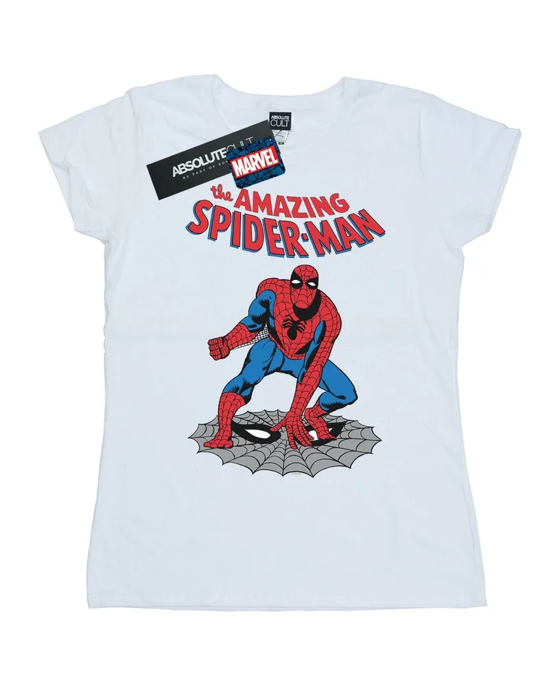 Marvel The Amazing Spider-Man" T-Shirt für Damen (Weiß Weiß