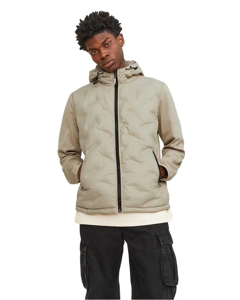 Jack & Jones Jack And Jones - Hybridjacke für Herren (Geschirr Hellgrau