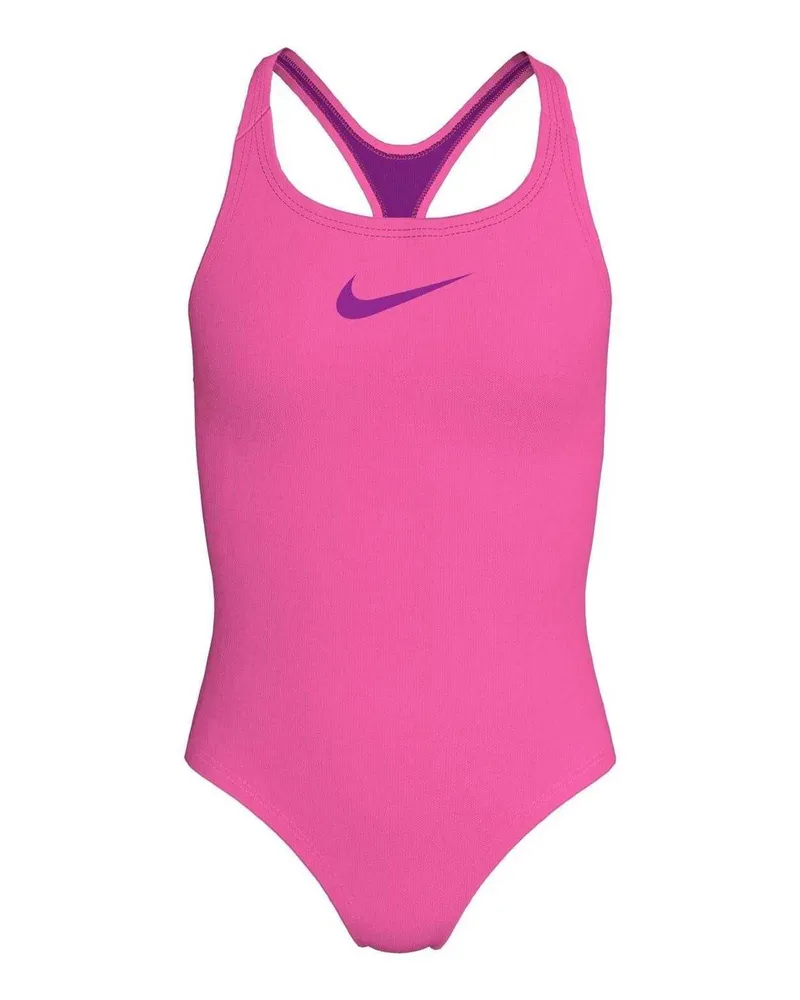 Nike Hydrastrong" Badeanzug für Mädchen (Hyperrosa Neon