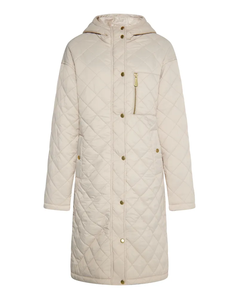 FAINA Leichter Steppmantel Damen Höllenbeige Beige