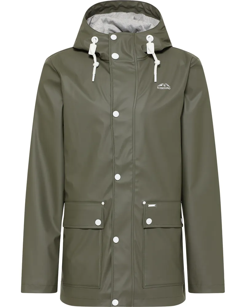 IceBound Regenjacke Herren Oliv Oliv