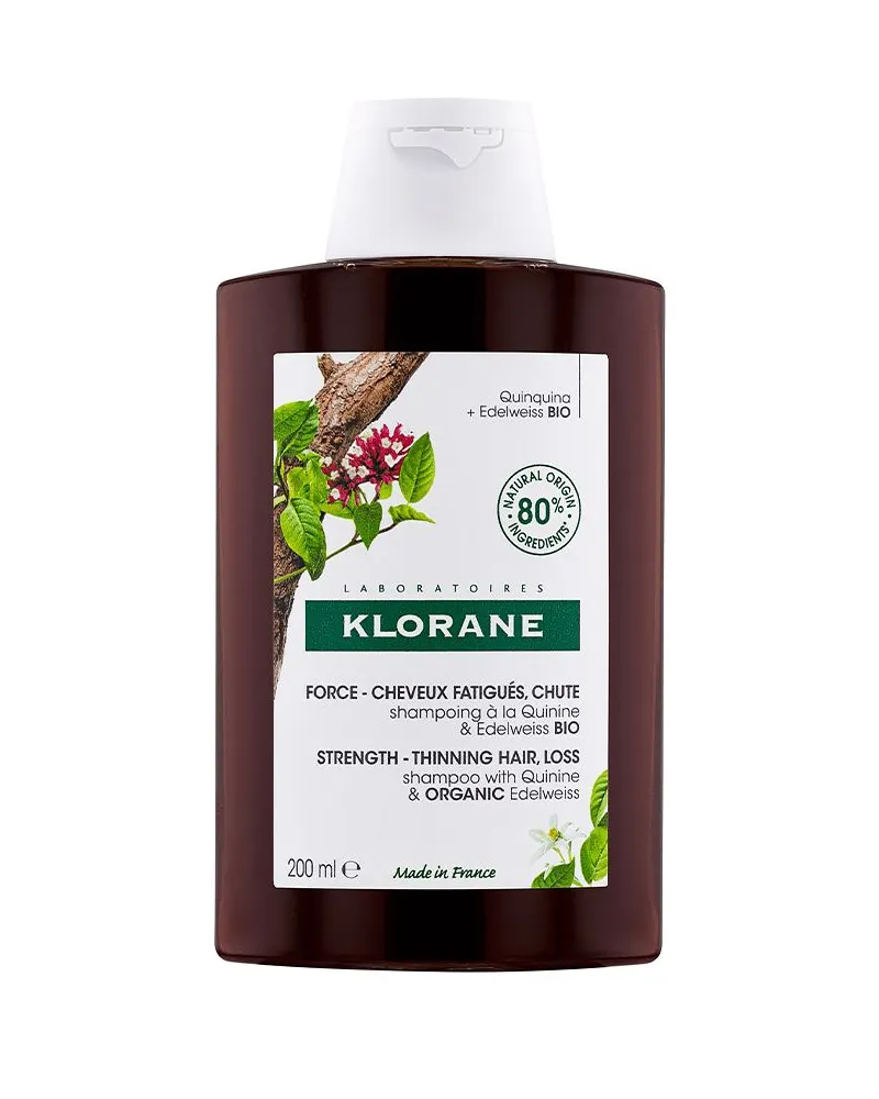 Klorane Chinine Und Edelweiss Bio Haarausfall-shampoo 200 ml 