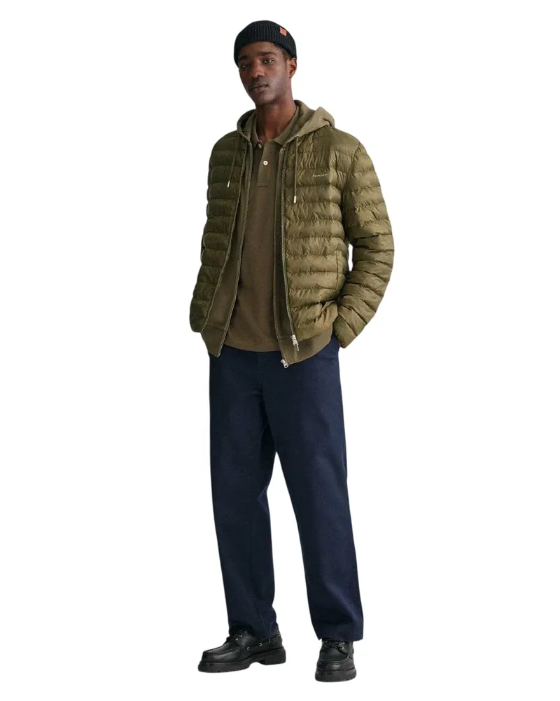 Gant Bomberjacke für Herren, Regulär (Grün Grün