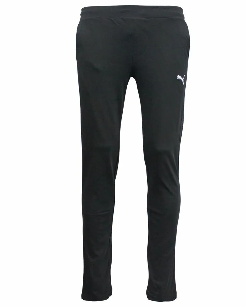 Puma Essential Cotton Herren Jersey Fitness Track Bottoms Jogger 591649 01 P5f Schwarz