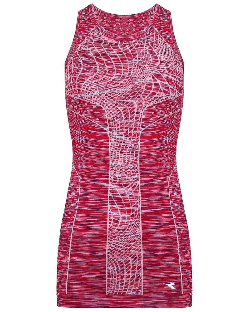 Diadora nahtloser Damenrosa Tank Top Rosa
