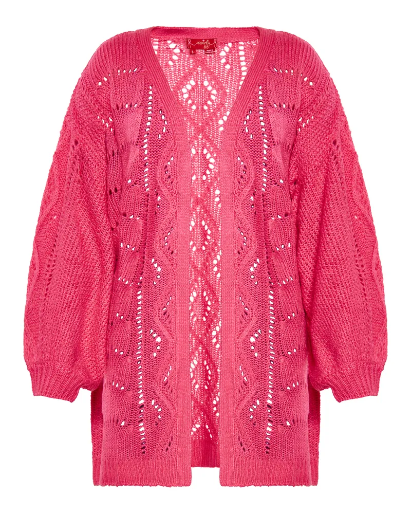 My Mo Strickjacke für Damen - Rosa Rosa