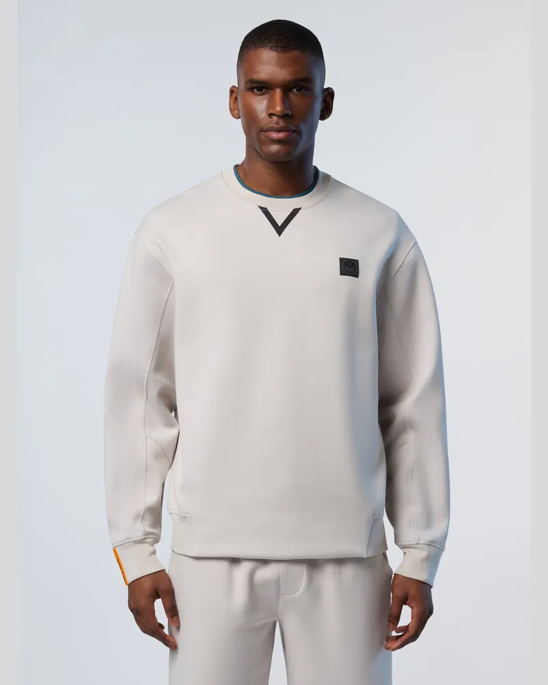 North Sails Sweatshirt Interlock-Rundhalsausschnitt Grau