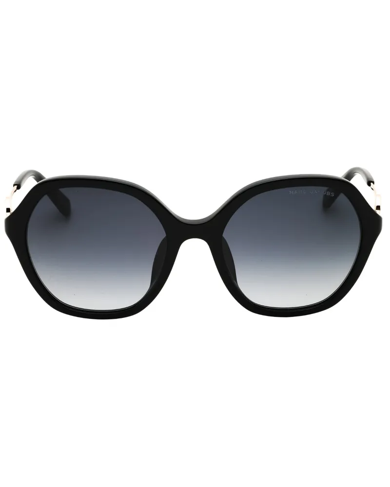 Marc Jacobs Schwarze Sonnenbrille Von  Mit Goldenen Details Schwarz