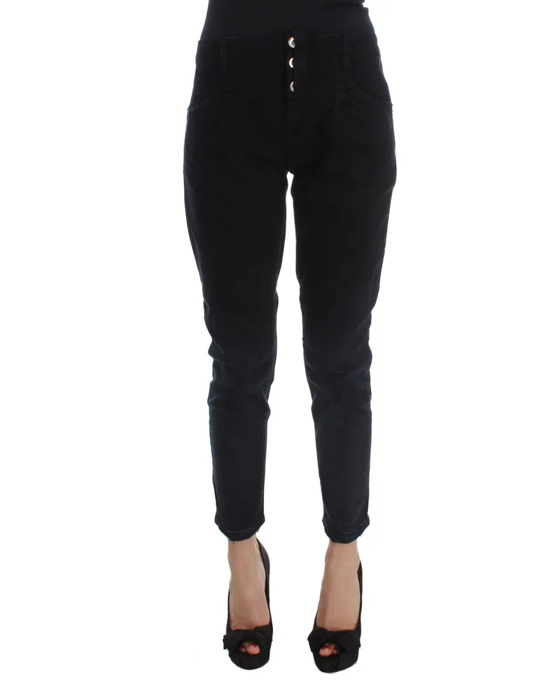 CoSTUME NATIONAL Costume National Jeans Slim Fit en coton noir pour femmes Schwarz