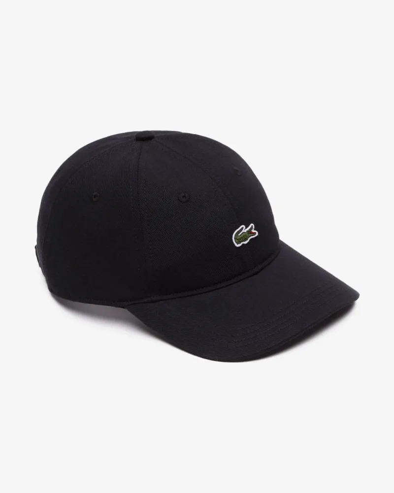 Lacoste Logo-Kappe, Schwarz Schwarz