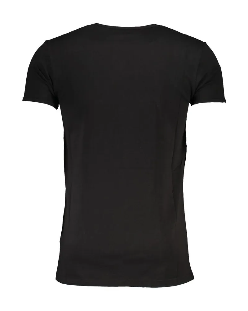 Roberto Cavalli Langarm Crew Neck T-Shirt Schwarz