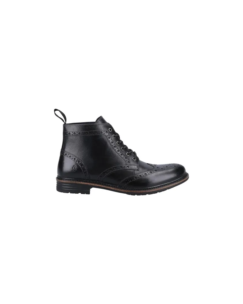 Hush Puppies Joshua" Stiefeletten für Herren, Leder (Schwarz Schwarz