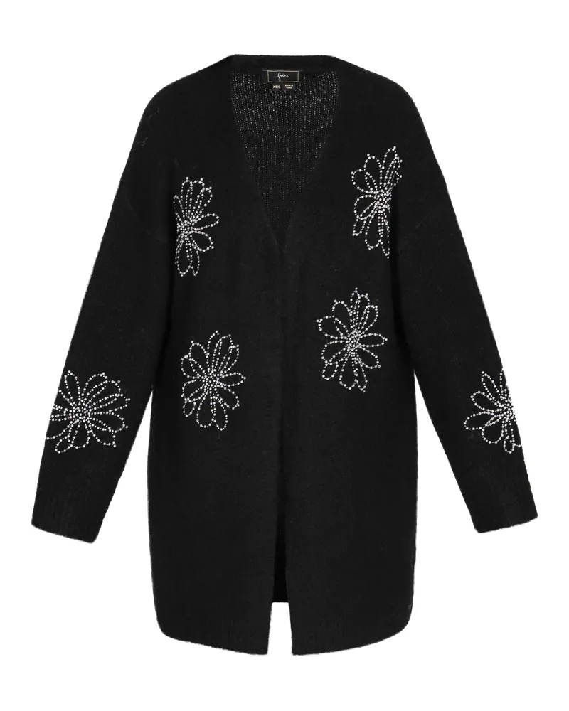 FAINA Strickjacke für Damen - Schwarz Schwarz