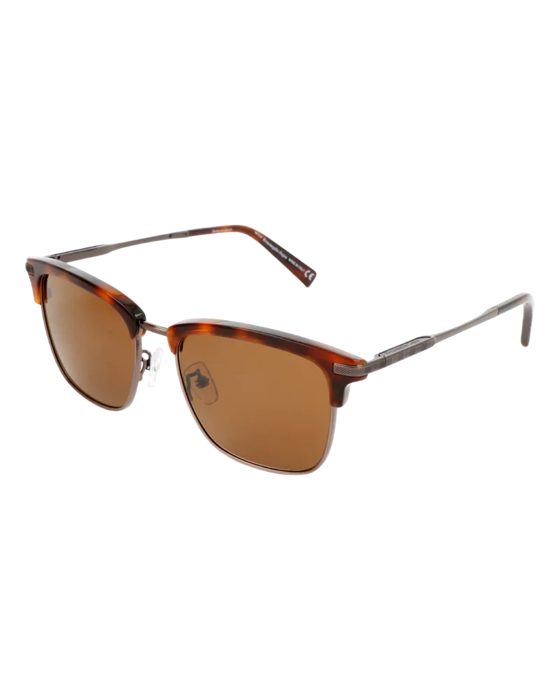Ermenegildo Zegna EZ0092-D 52J Sonnenbrille Braun