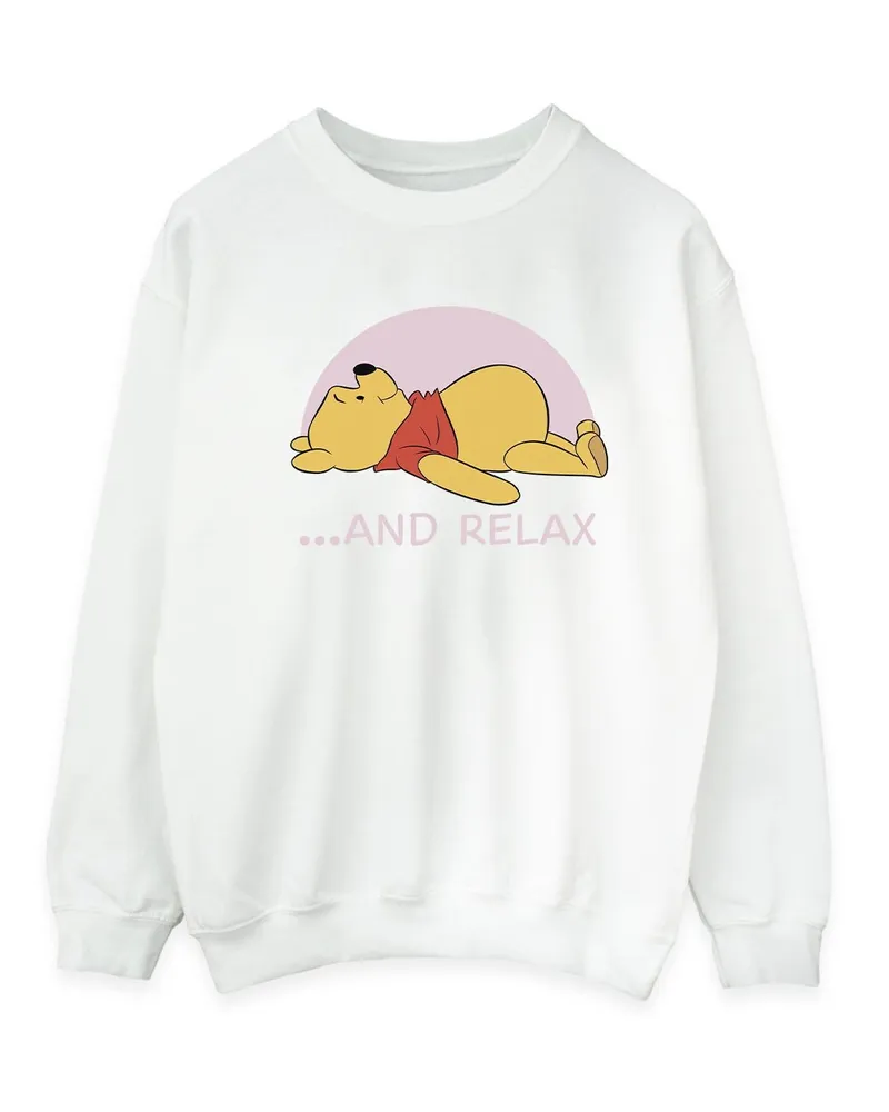 Disney Relax" Sweatshirt für Herren (Weiß Weiß