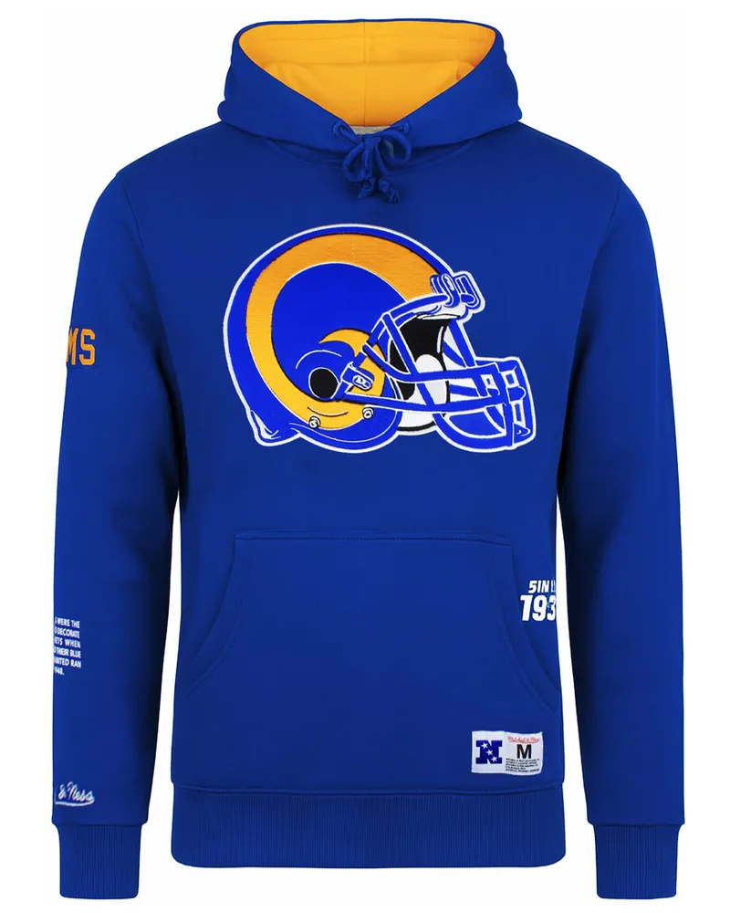 Mitchell & Ness NFL Los Angeles Rams Origins Herren Hoodie Blau