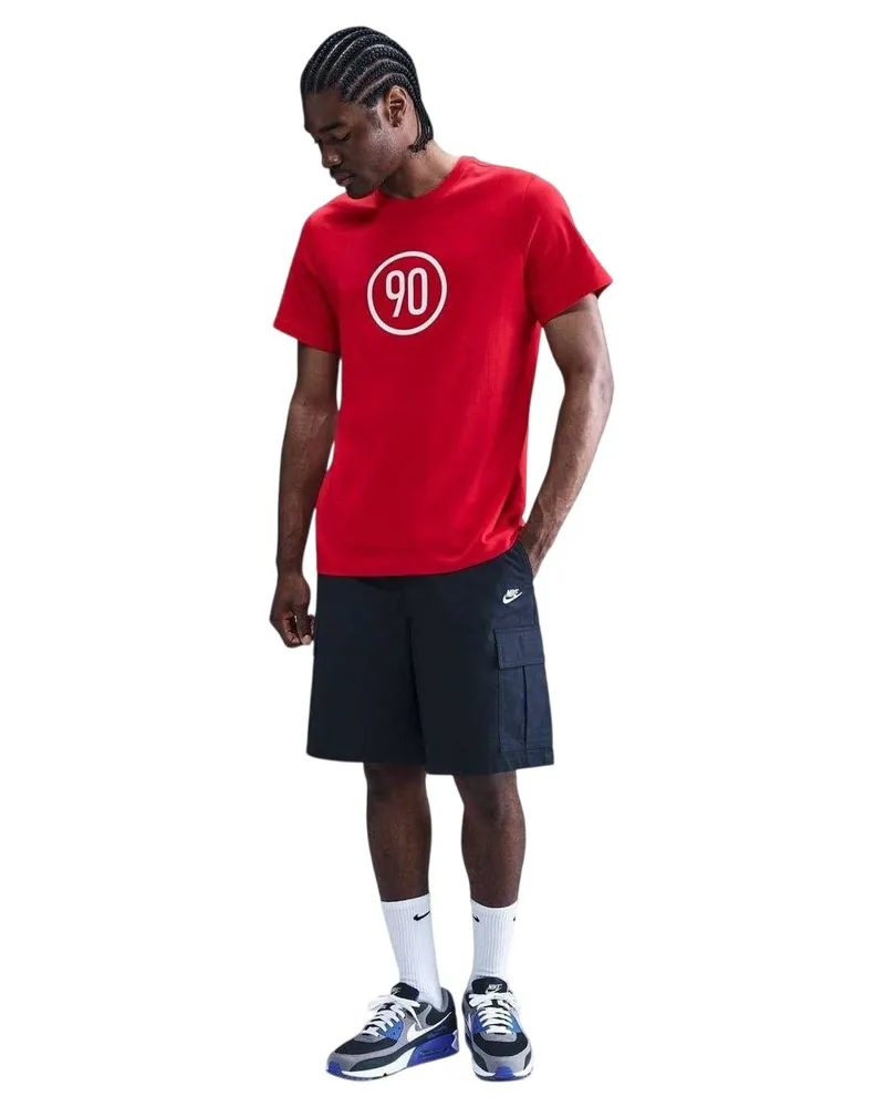 Nike Total 90" T-Shirt für Herren (Rot/Weiß Rot