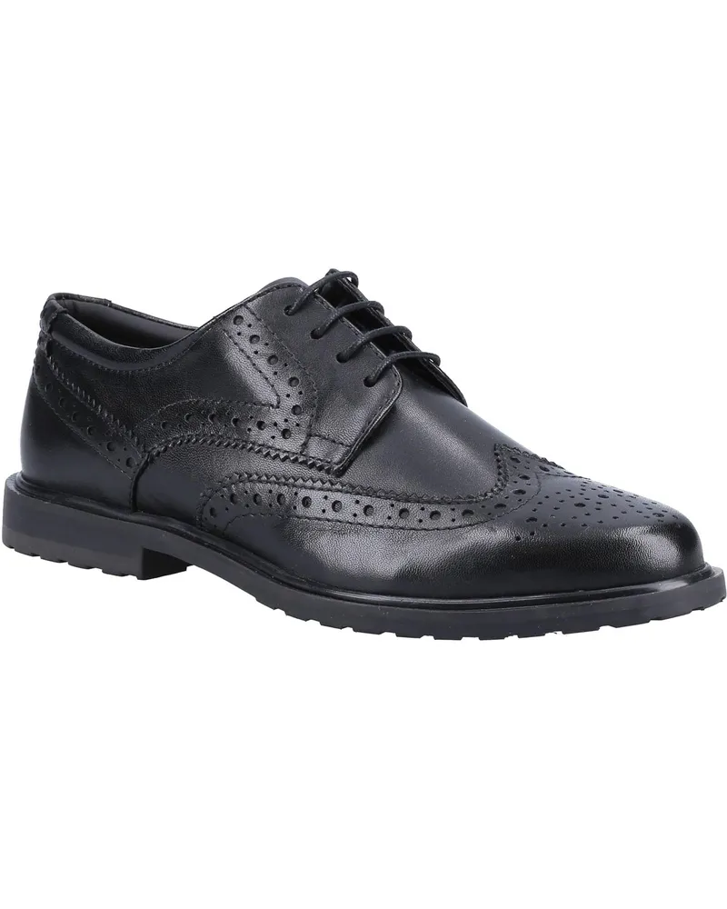 Hush Puppies Mädchen Verity Leder Brogues (Schwarz Schwarz