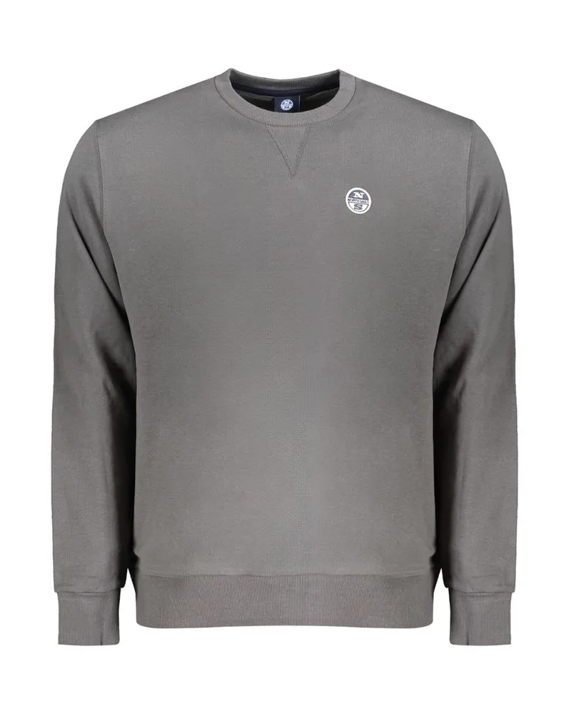 North Sails Lässiges Sweatshirt mit Rundhalsausschnitt - Grau Grau
