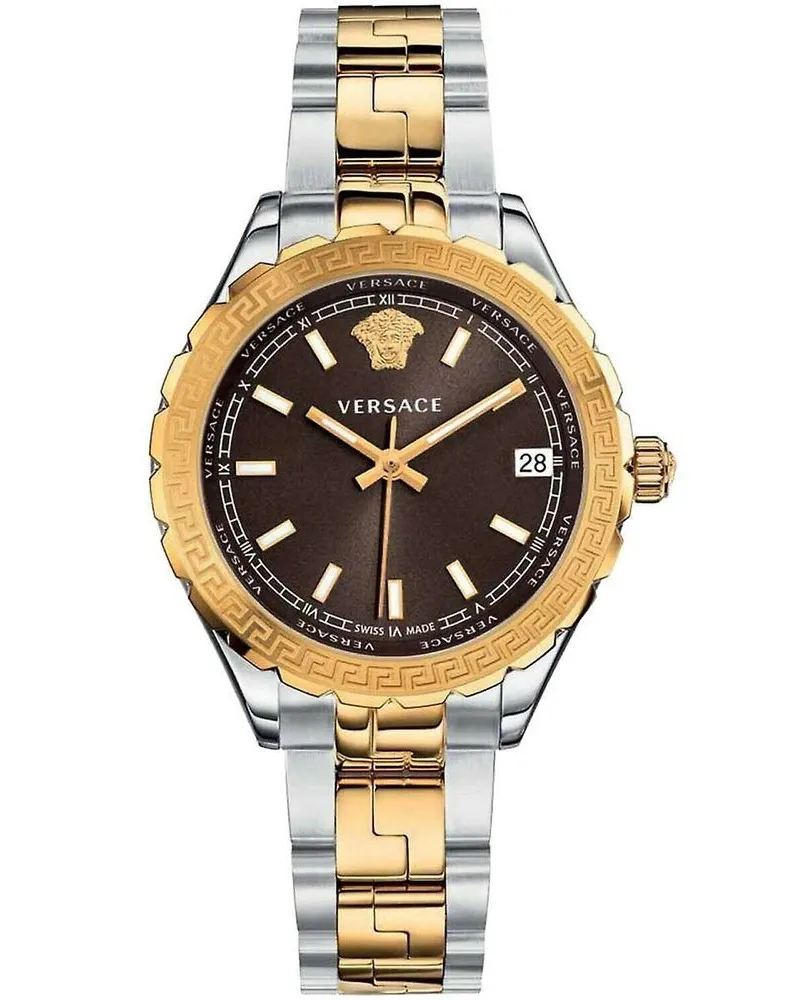 Versace V12040015 Analog Quarz Damenuhr Silber