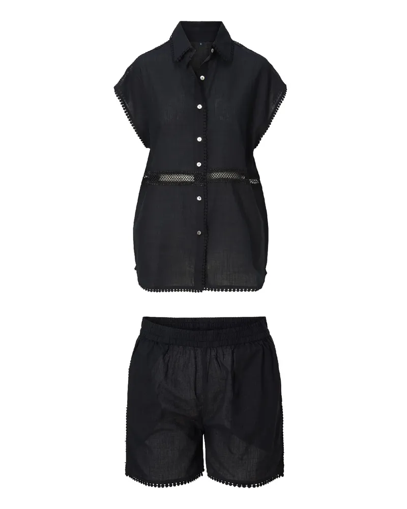 LingaDore Top & Shorts Schwarz