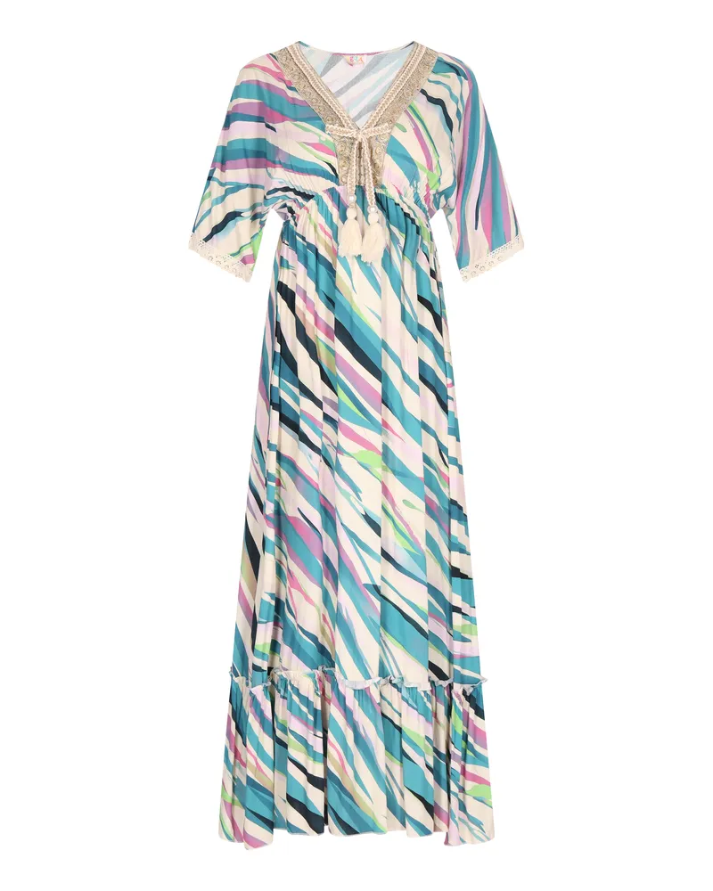 IZIA Kleid Damen Grün Mehrfarbig Grün