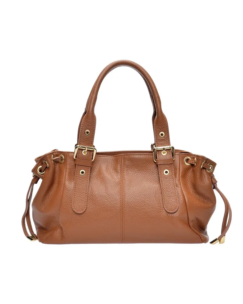 Anna Luchini Braun Rindsledertasche Braun