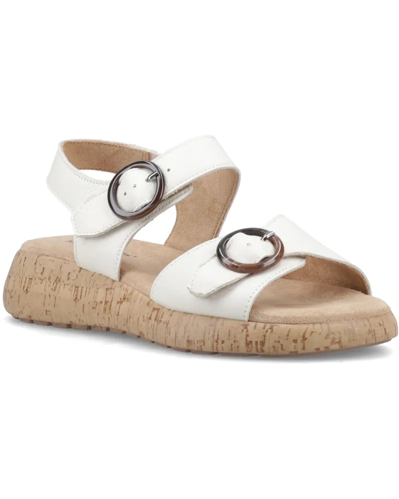 Hush Puppies Alison Ledersandalen für Damen - Creme Creme