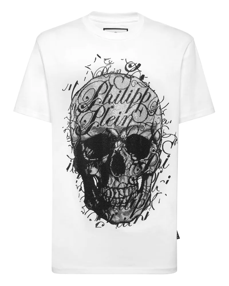 Philipp Plein T-Shirt Skull Weiß