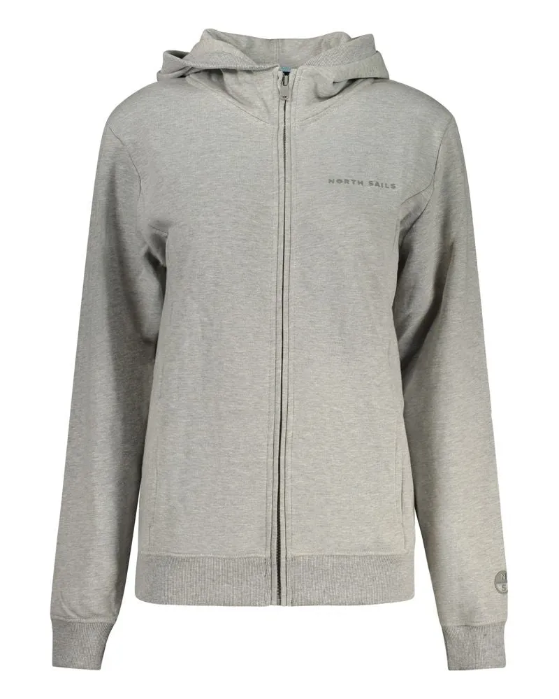 North Sails Grigio Baumwoll-Hoodie für Damen - Grau Grau