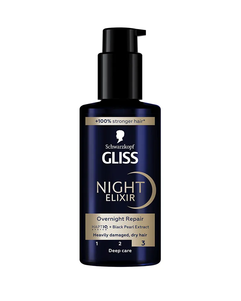 Schwarzkopf Gliss Night Elixir Serum Für Geschädigtes Haar 100 ml 
