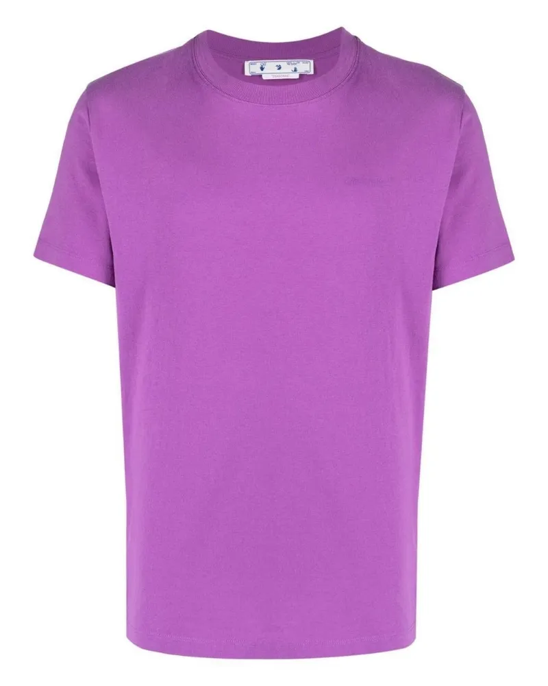 OFF-WHITE Diag Tab Slim Fit Orchid Lila T-Shirt Lila