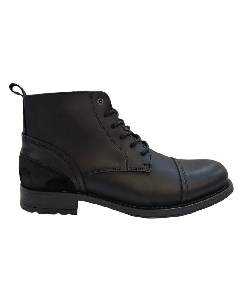 Firetrap Focus" Stiefel für Herren, Leder, Blockabsatz (Schwarz Schwarz