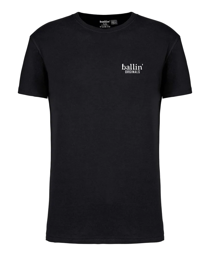 Ballin Herren-T-Shirt von der Marke  Est. 2013. Die Shirts von Ballin Est. 2013 sind aus 100% Bio-Baumwolle gefertigt und haben eine normale Passform. Die weiche Baumwolle sorgt für hohen Tragekomfort.  Marke: Ballin Est. 2013Modellname: Backprint Fear ShirtKategorie: Herren-T-ShirtMaterialien: Bio-BaumwolleFarbe: schwarz Schwarz