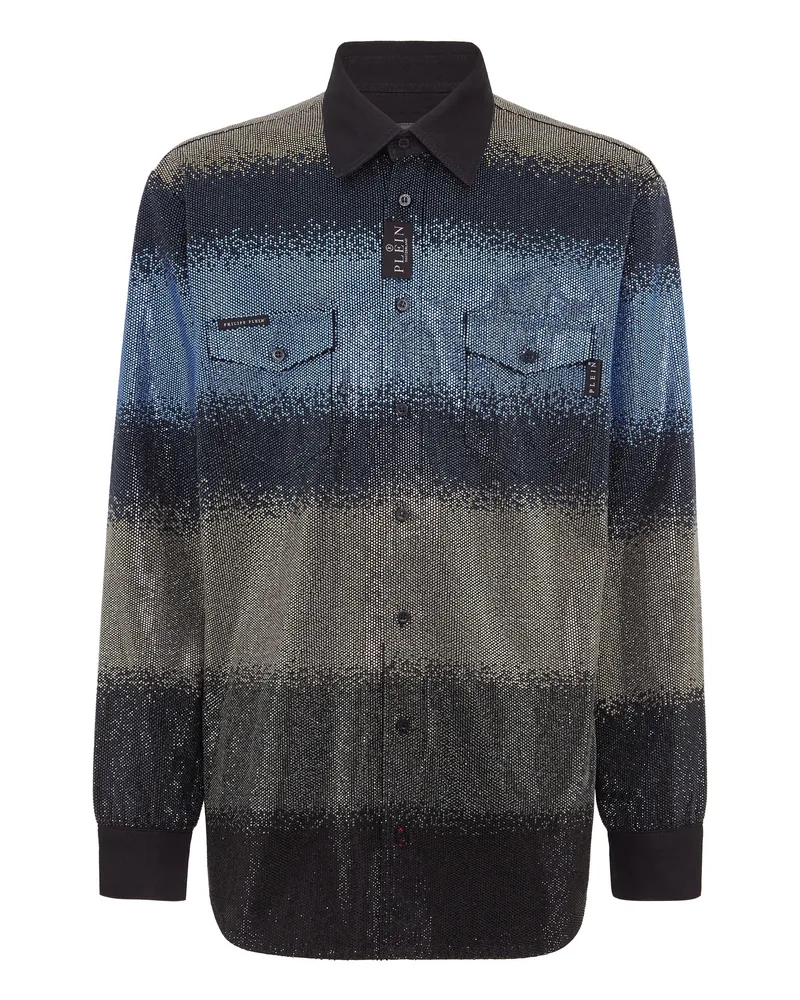 Philipp Plein Jeanshemd Mehrfarbig