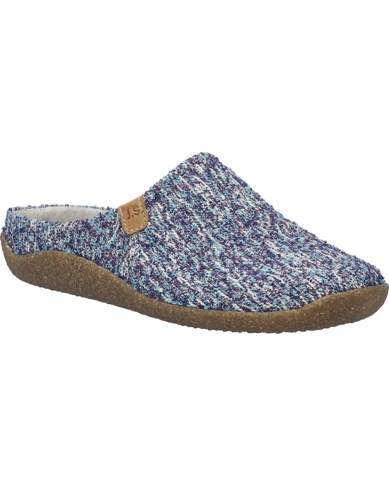 Josef Seibel Damen Hausschuh Vinny 03 in blau-multi Blau