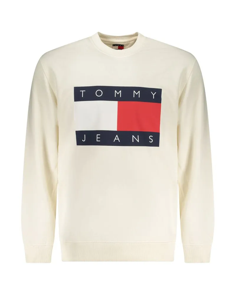 Tommy Hilfiger Herren Sweatshirt aus weißer Baumwolle Weiß
