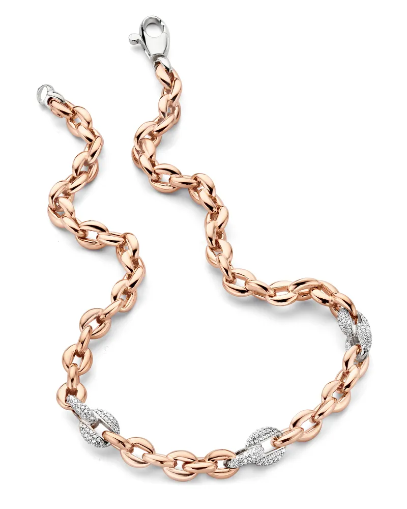 Orphelia Halskette für Damen, Sterling-Silber 925, Rosé, ZK-7160 Rosé