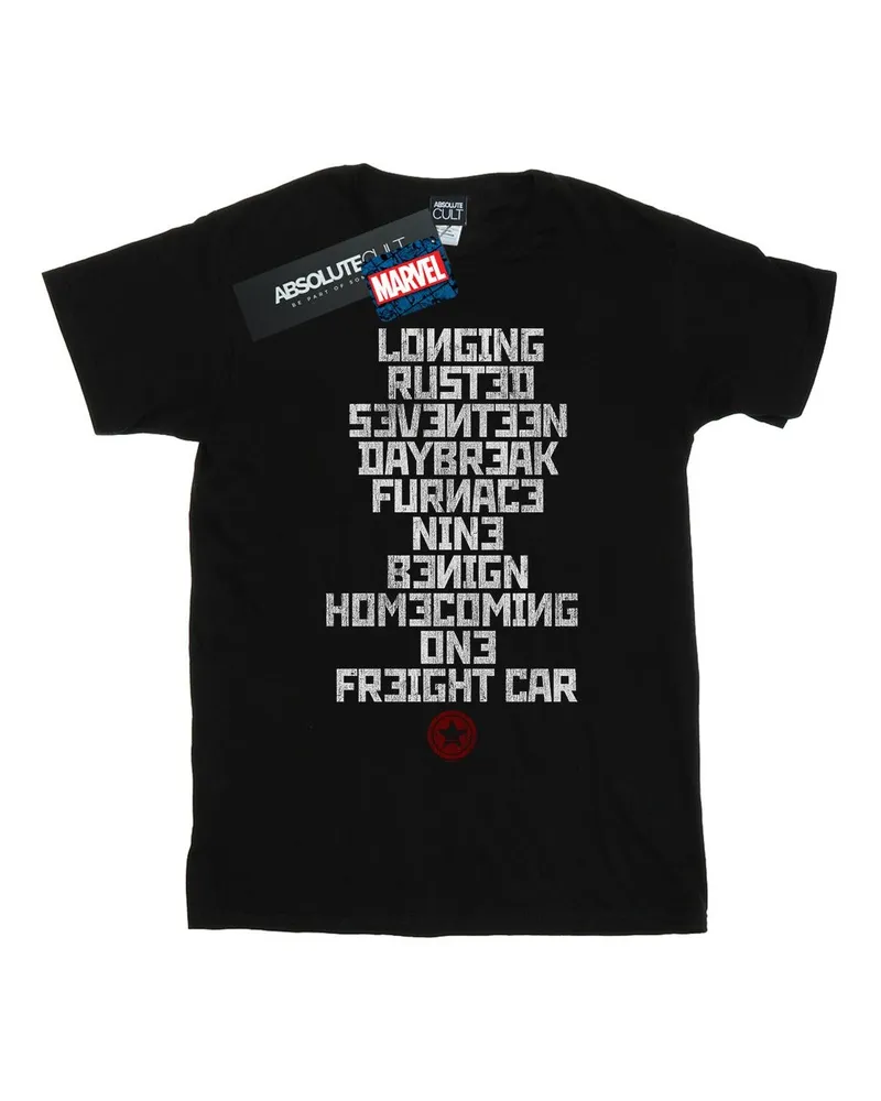 Marvel Trigger Words" T-Shirt für Damen (Schwarz Schwarz