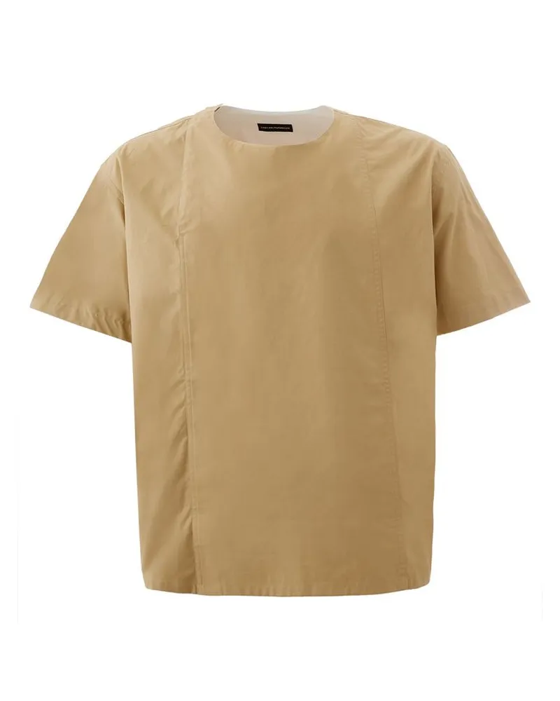 Emporio Armani Braunes Baumwoll-T-Shirt Braun