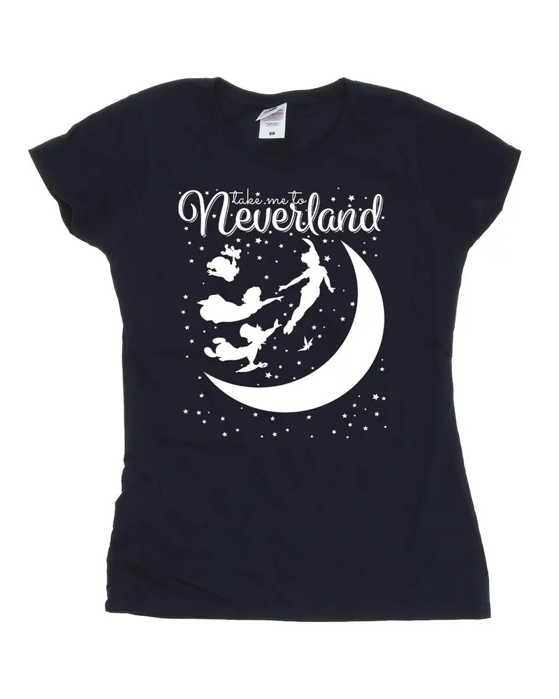 Disney Peter Pan Take Me To Neverland" T-Shirt für Damen (Marineblau Marineblau