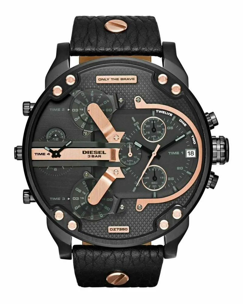 Diesel DZ7350 Daddy 2.0 Chronograph Uhr Herren Schwarz