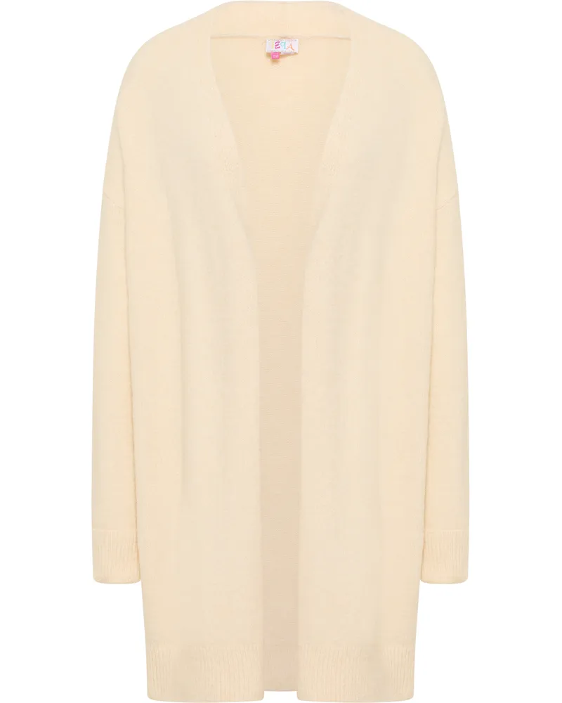 IZIA Cardigan long en tricot gaya Creme