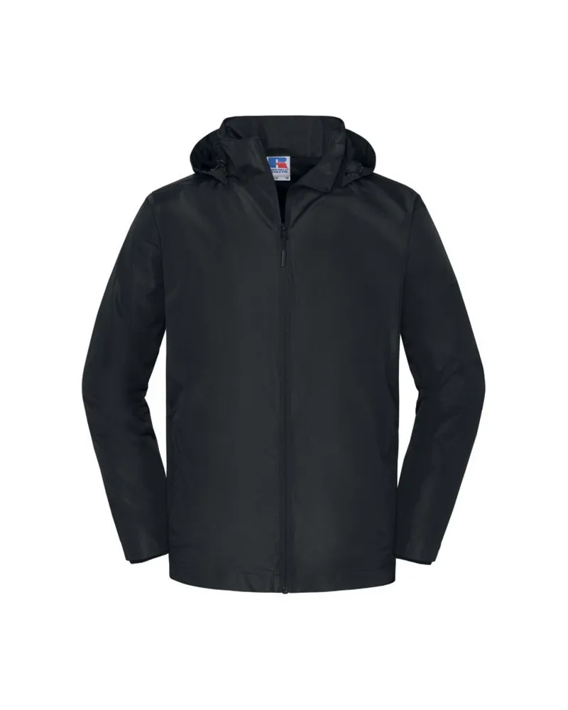 Russell Athletic Russell Collection - "Essential" Shelljacke für Herren, Wetterfest (Schwarz Schwarz